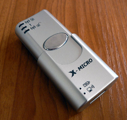 X-Micro WLAN 11g Combo Finder Adapter X-Micro WLAN 11g Combo Finder Adapter
