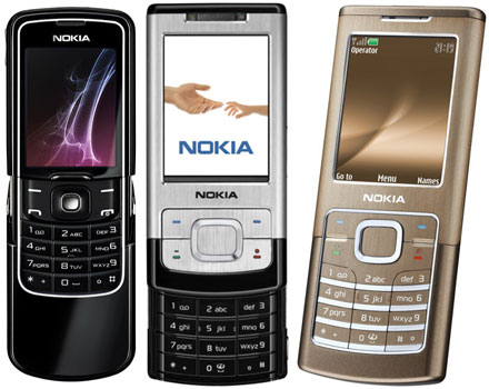 Nokia 8600 Luna, 6500 slide és 6500 classic Nokia 8600 Luna, 6500 slide és 6500 classic