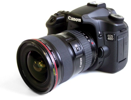 Canon EOS 40D a 16-35-ös optikával Canon EOS 40D a 16-35-ös optikával