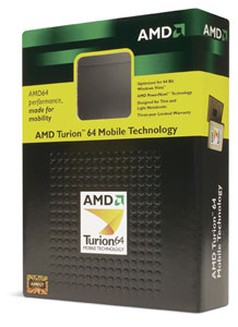 Dobozos AMD Turion 64 processzor