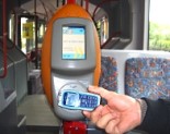 RFID-terminál a buszon