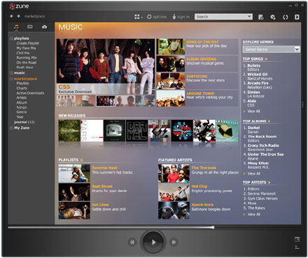 Zune Market Place