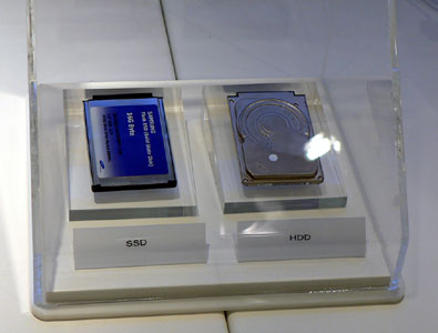 Samsung SSD-meghajtó a 2006-os CeBIT-en