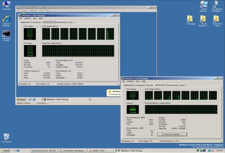 Viridian Windows Server Virtualization SMP-módban