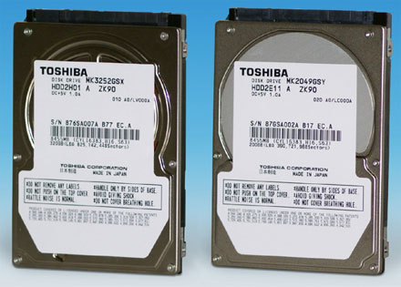 Toshiba merevlemezek