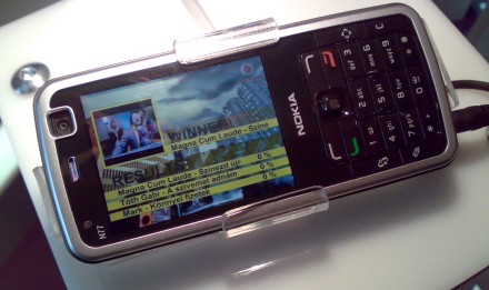 Nokia N77 mobiltévé