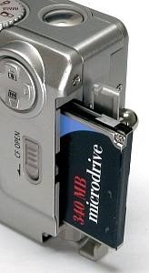 PowerShot S10 és 340 MB Microdrive