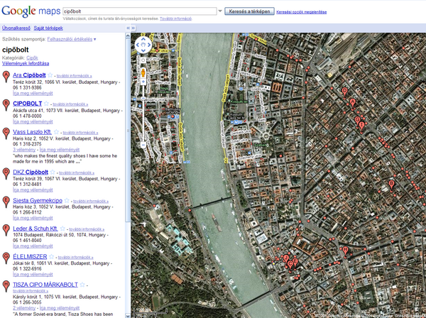 térkép google maps Magyarországon is elindult a Google Maps   HWSW térkép google maps