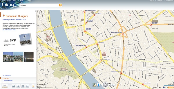 budapest virtuális térkép A Microsoft kiüti a Google Mapset?   HWSW budapest virtuális térkép