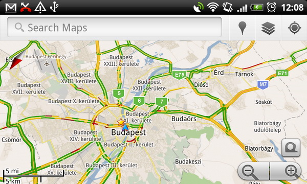 forgalom térkép Mutatja a dugókat a magyar Google Maps   HWSW forgalom térkép