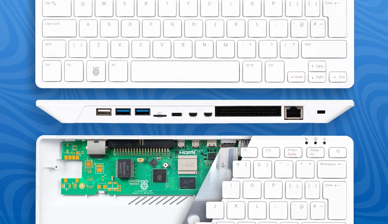 Klaviatúrába integrálva is elérhető a Raspberry Pi 5