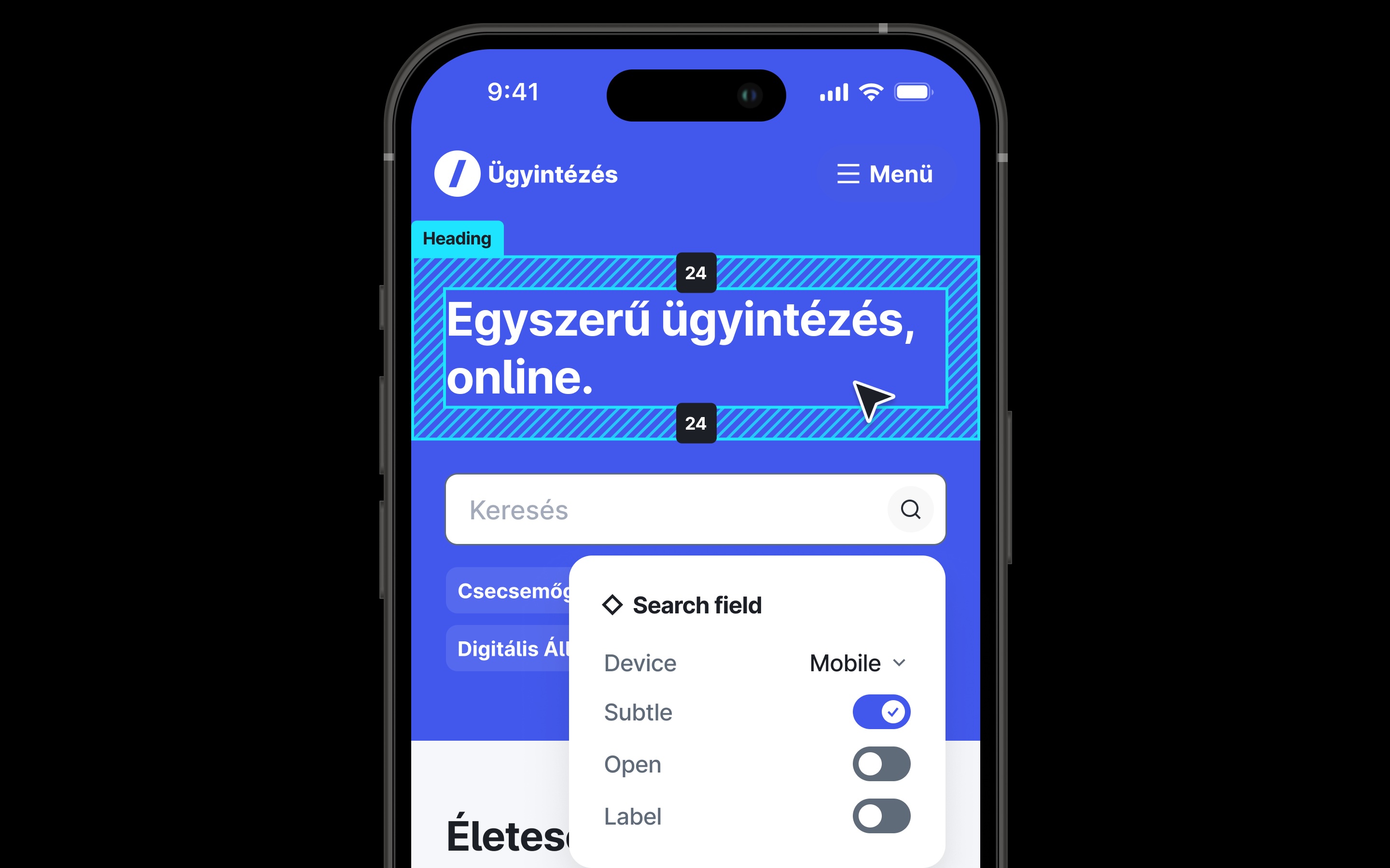 A NAV mobilappja is betagozódott a DÁP-dizájnba